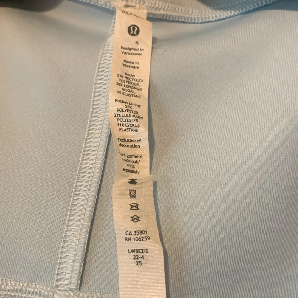 lululemon athletica Light Blue Wrap Jacket